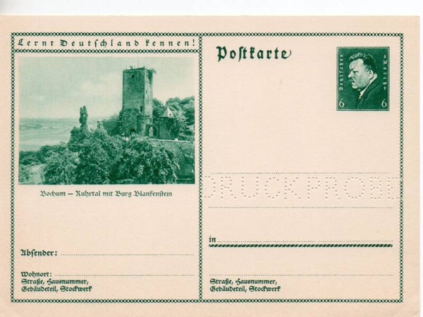 Deutsches Reich Bildpostkarte P202/ 062 Druckprobe *