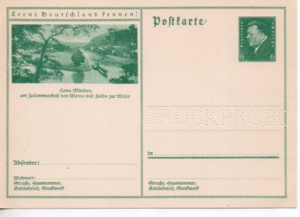 Deutsches Reich Bildpostkarte P202/ 019 Druckprobe *