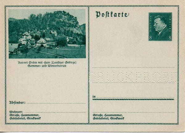 Deutsches Reich Bildpostkarte P192/ 026 Druckprobe *