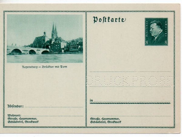 Deutsches Reich Bildpostkarte P192/ 027 Druckprobe *