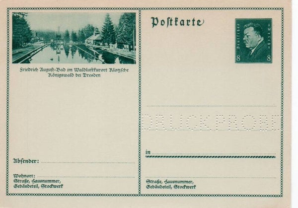 Deutsches Reich Bildpostkarte P192/ 013 Druckprobe *