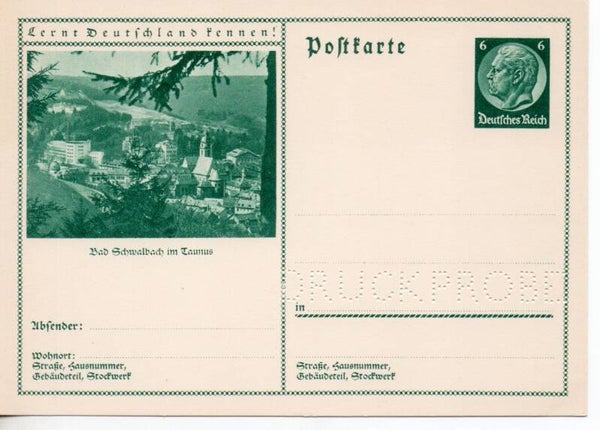 Deutsches Reich Bildpostkarte P232/ 0110 Druckprobe *
