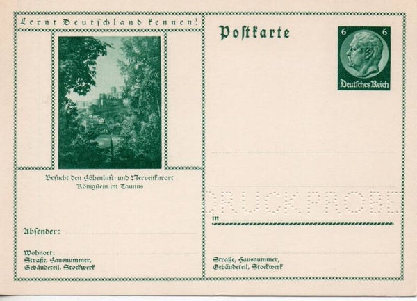 Deutsches Reich Bildpostkarte P232/ 066 Druckprobe *