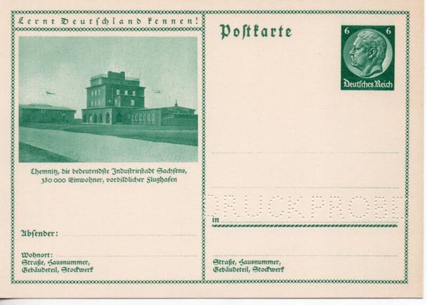 Deutsches Reich Bildpostkarte P232/ 024 Druckprobe *