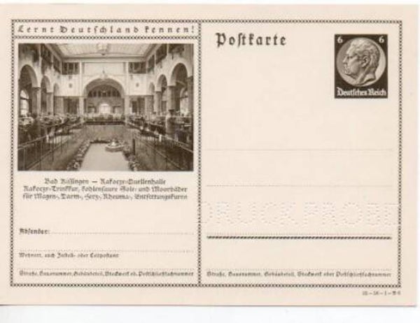 p22-Deutsches Reich Bildpostkarte P236/ 35-56-1-B6 Druckprobe *