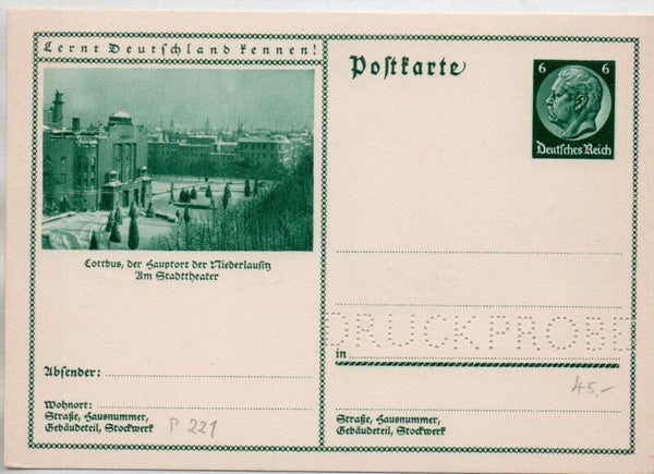 Deutsches Reich Bildpostkarte P232/ 019 Druckprobe *