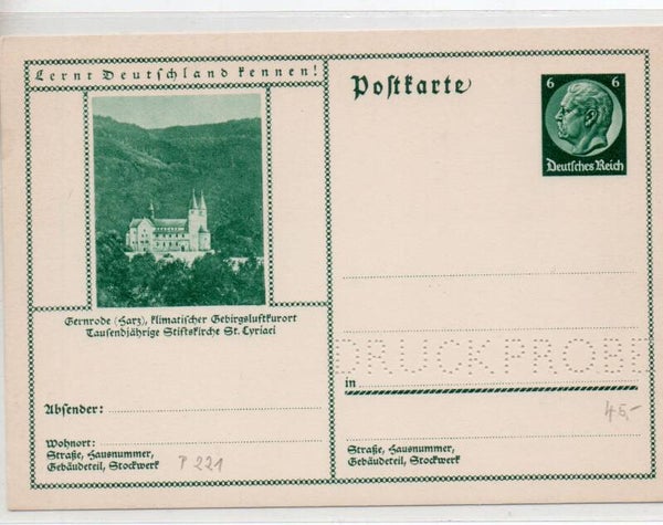 Deutsches Reich Bildpostkarte P232/ 028 Druckprobe *