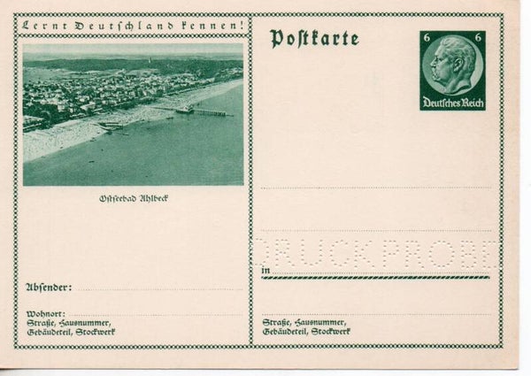 Deutsches Reich Bildpostkarte P232/ 01 Druckprobe *