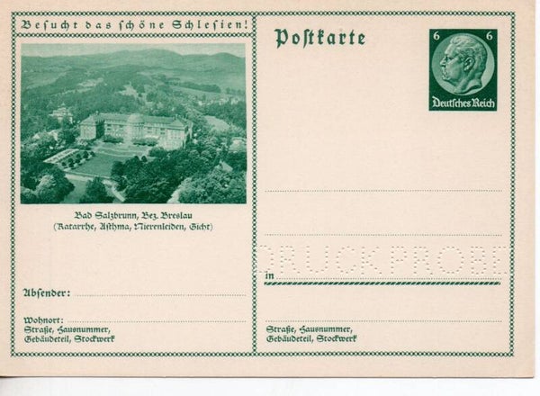Deutsches Reich Bildpostkarte P232/ 0104 Druckprobe *