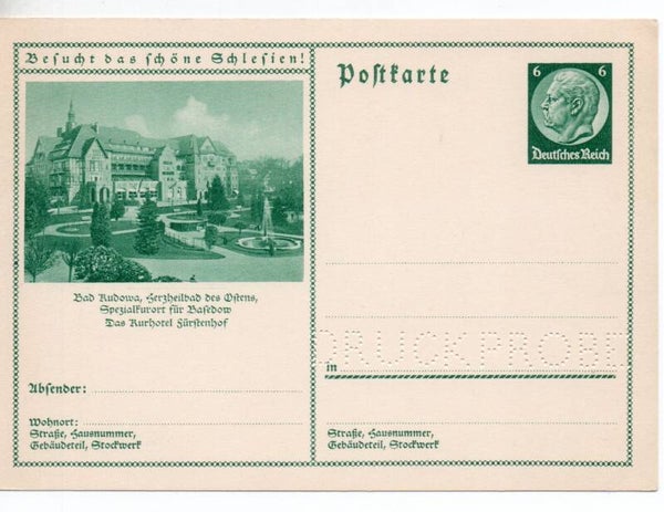 Deutsches Reich Bildpostkarte P232/ 070 Druckprobe *