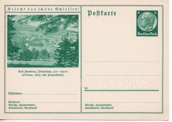 Deutsches Reich Bildpostkarte P232/ 034 Druckprobe *