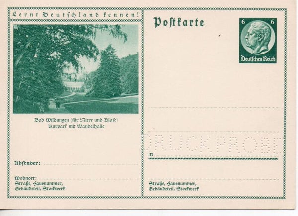 Deutsches Reich Bildpostkarte P232/ 0139 Druckprobe *