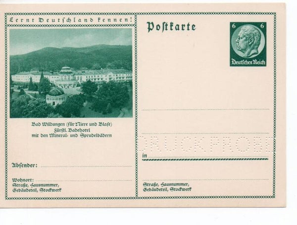 Deutsches Reich Bildpostkarte P232/ 0137 Druckprobe *