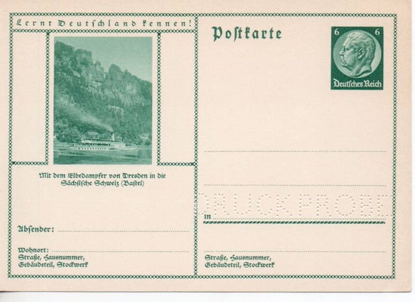 Deutsches Reich Bildpostkarte P232/ 0103 Druckprobe *