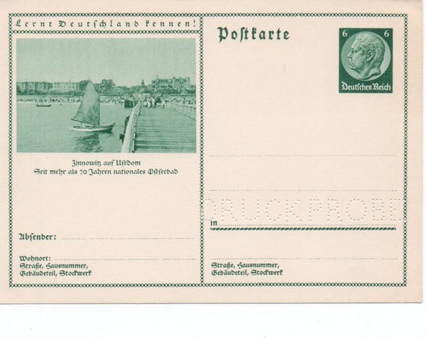 Deutsches Reich Bildpostkarte P232/ 0144 Druckprobe *