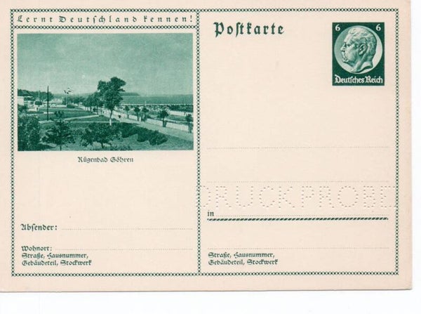 Deutsches Reich Bildpostkarte P232/ 040 Druckprobe *