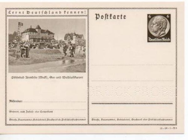 p24-Deutsches Reich Bildpostkarte P236/ 35-56-1-B8 Druckprobe *