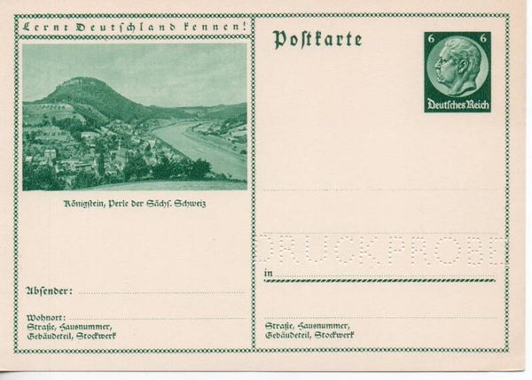 Deutsches Reich Bildpostkarte P232/ 065 Druckprobe *