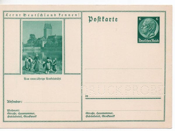 Deutsches Reich Bildpostkarte P232/ 029 Druckprobe *