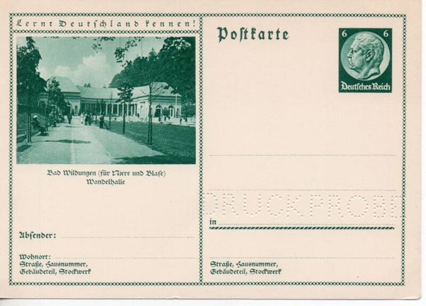 Deutsches Reich Bildpostkarte P232/ 0140 Druckprobe *