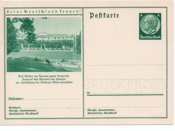 Deutsches Reich Bildpostkarte P232/ 0115 Druckprobe *