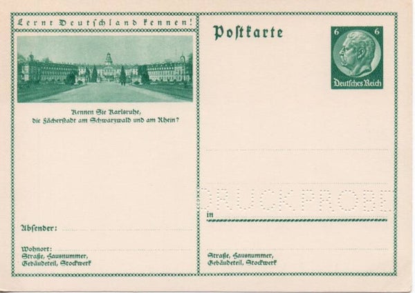 Deutsches Reich Bildpostkarte P232/ 059 Druckprobe *