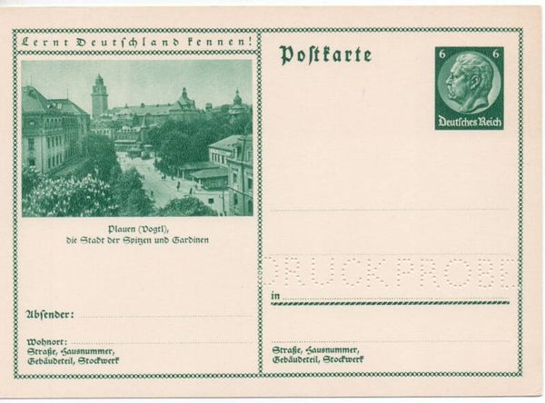 Deutsches Reich Bildpostkarte P232/ 093 Druckprobe *