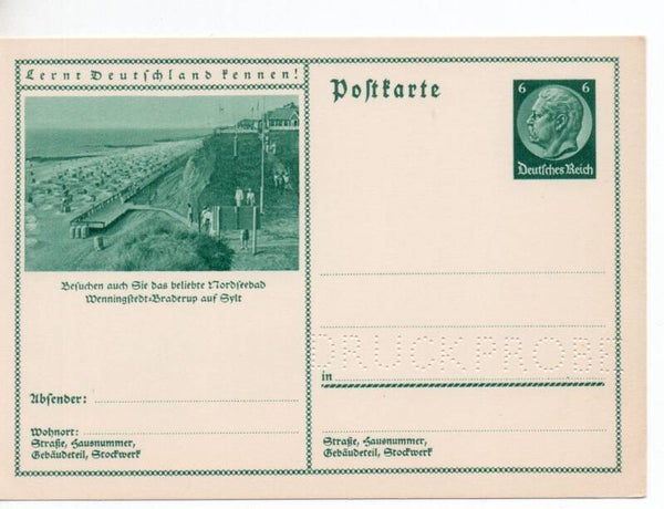 Deutsches Reich Bildpostkarte P232/ 0130 Druckprobe *
