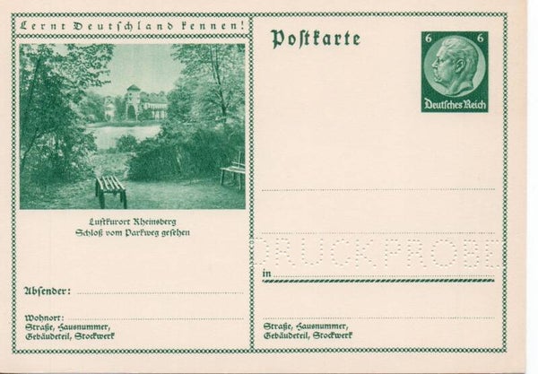 Deutsches Reich Bildpostkarte P232/ 0100 Druckprobe *