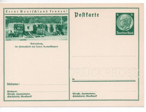 Deutsches Reich Bildpostkarte P232/ 0112 Druckprobe *
