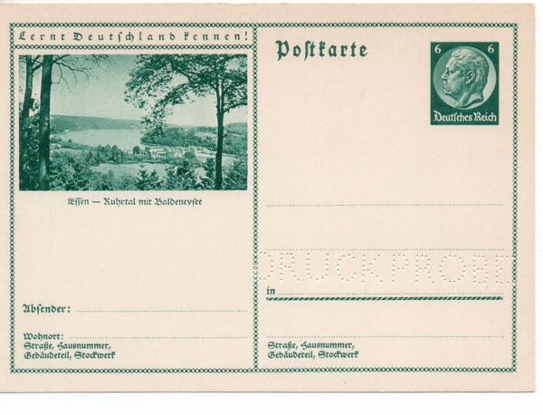 Deutsches Reich Bildpostkarte P232/ 032 Druckprobe *