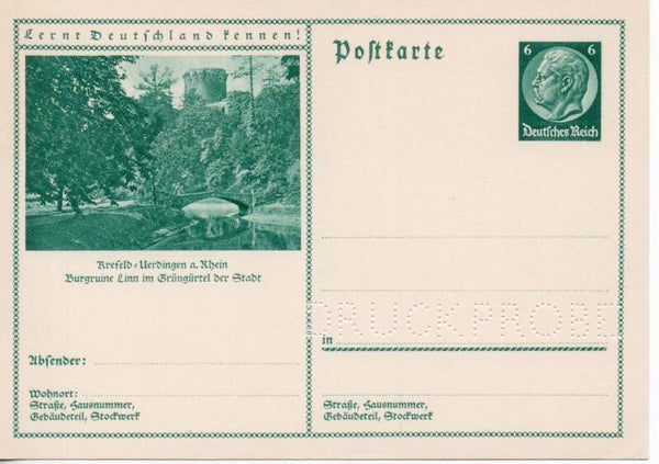 Deutsches Reich Bildpostkarte P232/ 067 Druckprobe *