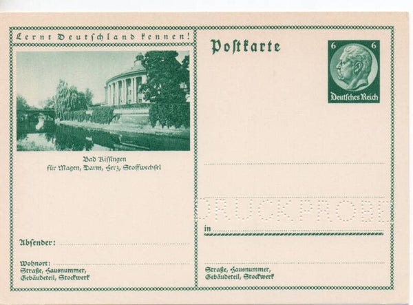 Deutsches Reich Bildpostkarte P232/ 061 Druckprobe *