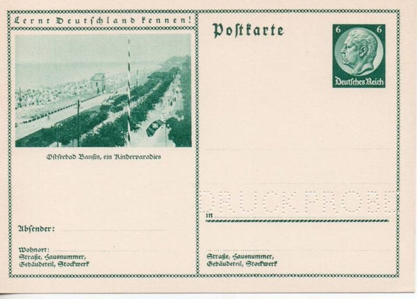 Deutsches Reich Bildpostkarte P232/ 07 Druckprobe *