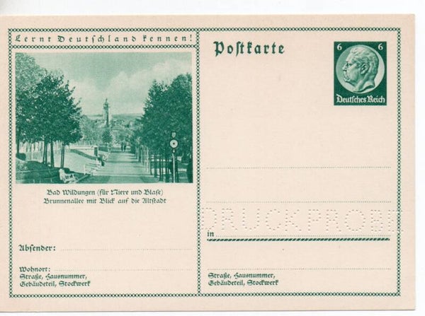 Deutsches Reich Bildpostkarte P232/ 0136 Druckprobe *