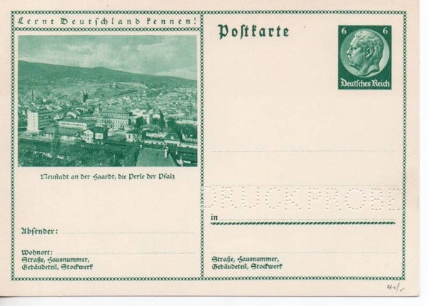 Deutsches Reich Bildpostkarte P232/ 086 Druckprobe *
