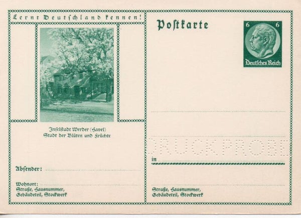 Deutsches Reich Bildpostkarte P232/ 0131 Druckprobe *