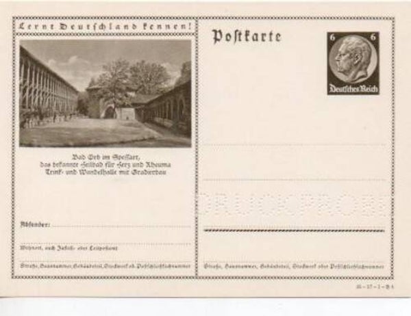 Deutsches Reich Bildpostkarte P236/ 35-57-1-B4 Druckprobe *