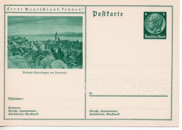 Deutsches Reich Bildpostkarte P232/ 0123 Druckprobe *