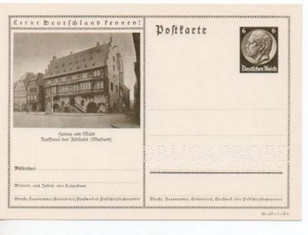 Deutsches Reich Bildpostkarte P236/ 35-57-1-B6 Druckprobe *