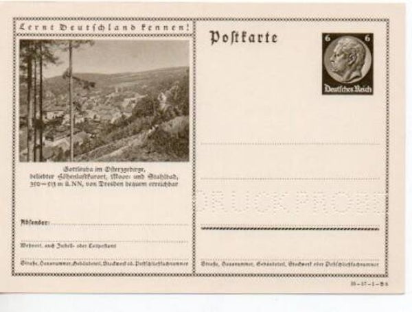 Deutsches Reich Bildpostkarte P236/ 35-57-1-B8 Druckprobe *