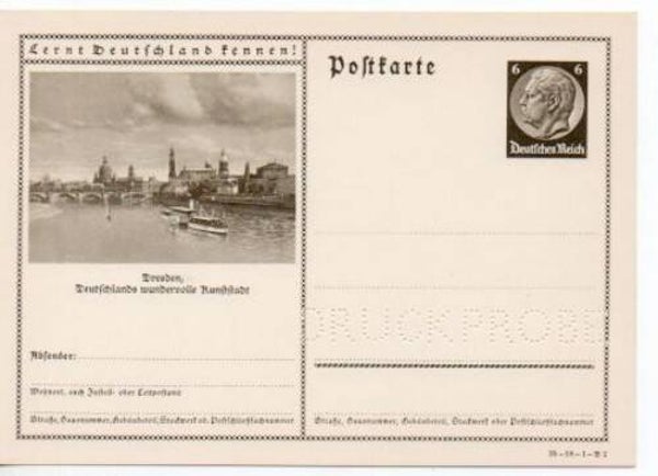 Deutsches Reich Bildpostkarte P236/ 35-58-1-B2 Druckprobe *