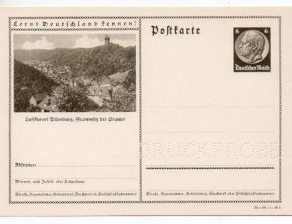 Deutsches Reich Bildpostkarte P236/ 35-58-1-B5 Druckprobe *