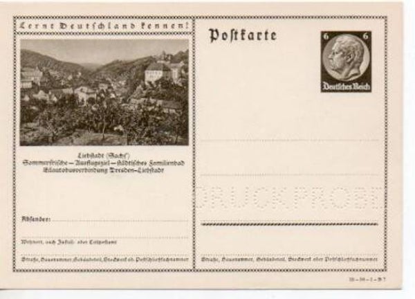 Deutsches Reich Bildpostkarte P236/ 35-58-1-B7 Druckprobe *