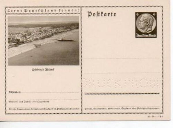Deutsches Reich Bildpostkarte P236/ 35-58-1-B9 Druckprobe *