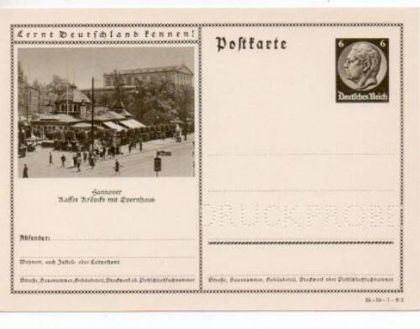 Deutsches Reich Bildpostkarte P236/ 35-59-1-B2 Druckprobe *