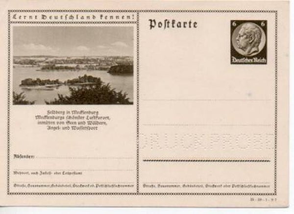 Deutsches Reich Bildpostkarte P236/ 35-59-1-B7 Druckprobe *