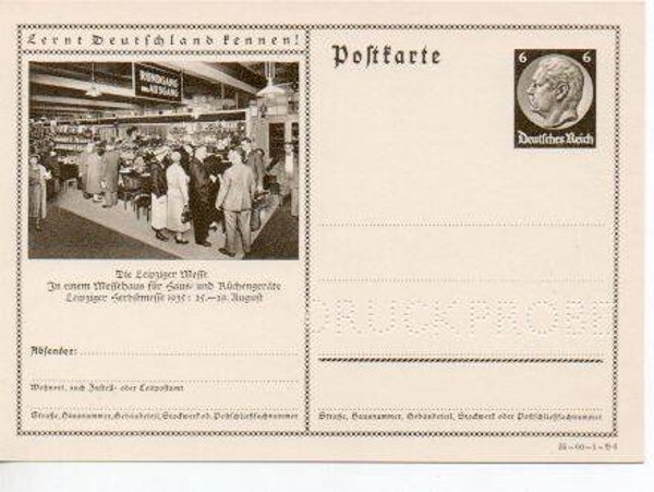 Deutsches Reich Bildpostkarte P236/ 35-60-1-B6 Druckprobe *
