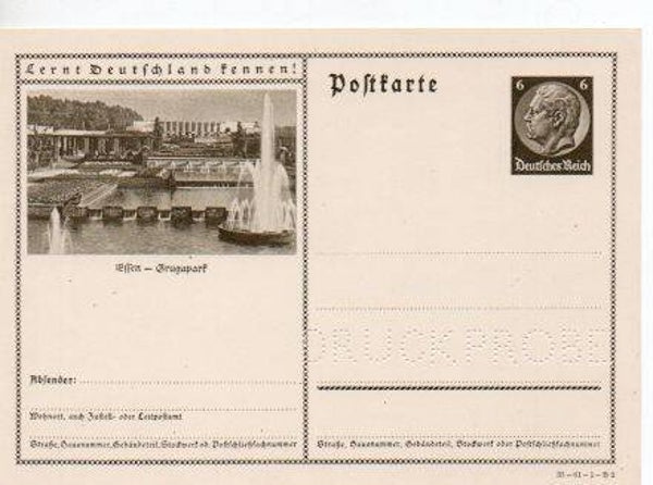 Deutsches Reich Bildpostkarte P236/ 35-61-1-B2 Druckprobe *