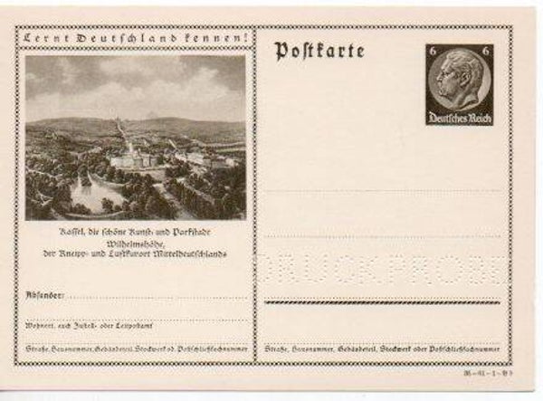 Deutsches Reich Bildpostkarte P236/ 35-61-1-B9 Druckprobe *